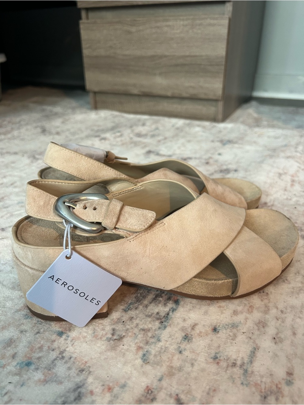 AEROSOLES Chrystie Women's Block Heel Slingback Sandals